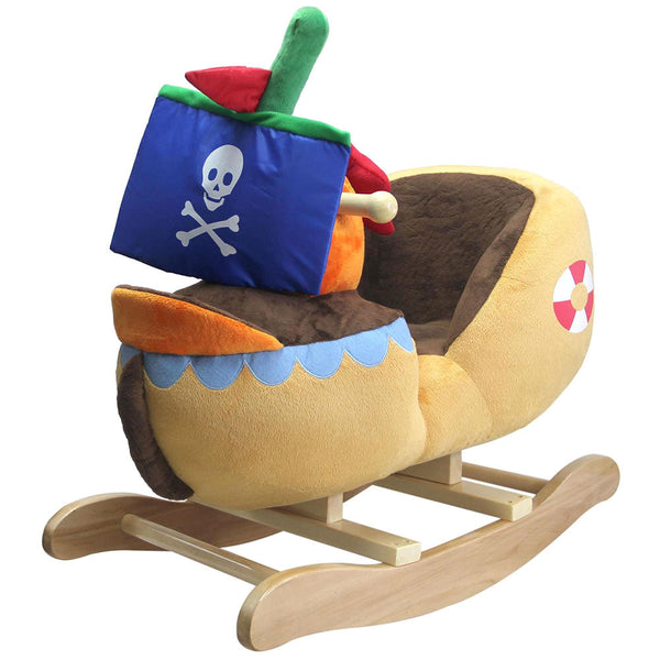 acquista Dondolo Nave Pirata in Peluche e Legno per Bambini