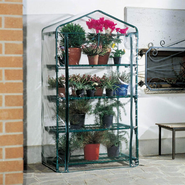 acquista Serra da Giardino in Acciaio 4 Ripiani con Telo Rama Azalea Big Verde