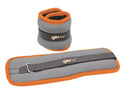 Set Polsiera Cavigliera 3 Kg (1,5+1,5) Regolazione con Velcro in Neoprene Grigio e Arancione
