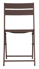 Sedia da Giardino Pieghevole 44x85x51 cm Lucca in Alluminio Chocolate