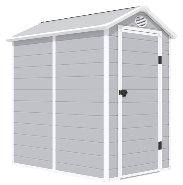 Casetta Box da Giardino in Plastica 134x192x204 cm Grigio online