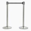 2 Colonnine Tendinastro di 3 m in Acciaio nastro Grigio