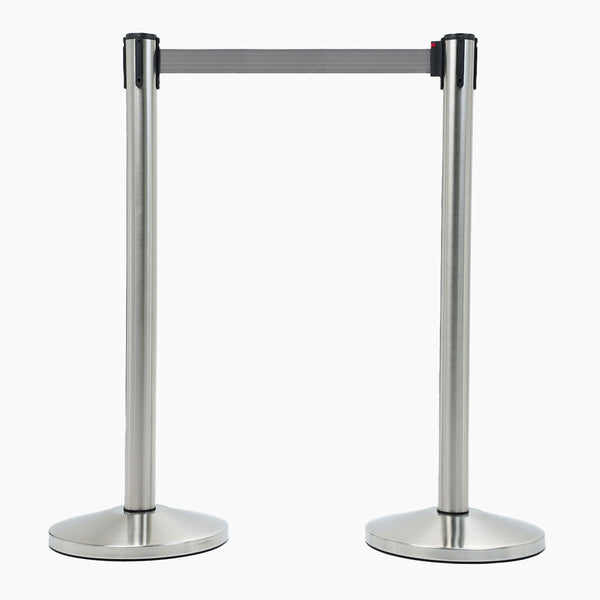 acquista 2 Colonnine Tendinastro di 3 m in Acciaio nastro Grigio