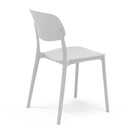 Set 4 Sedie 46x79x54 cm in Polipropilene Elodie Bianca