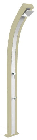 Doccia da Esterno Giardino Miscelatore e Lavapiedi Arkema Spring Fascia Inox Oro Van Gogh