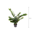Pianta Artificiale Zamifolia con Vaso H 89 cm