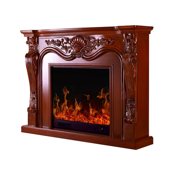 prezzo Camino Elettrico da Pavimento 120x160x33 cm Effetto Fiamma 1500W Avignon