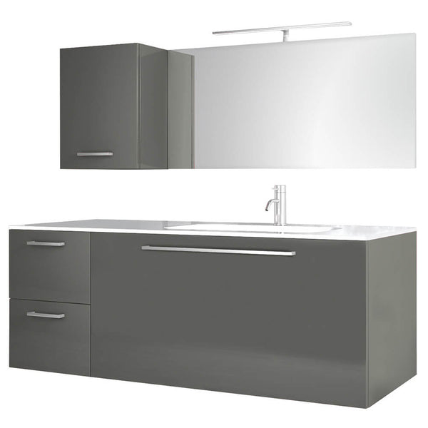 prezzo Mobile da Bagno sospeso Samoa 01 Laccato Grigio TFT