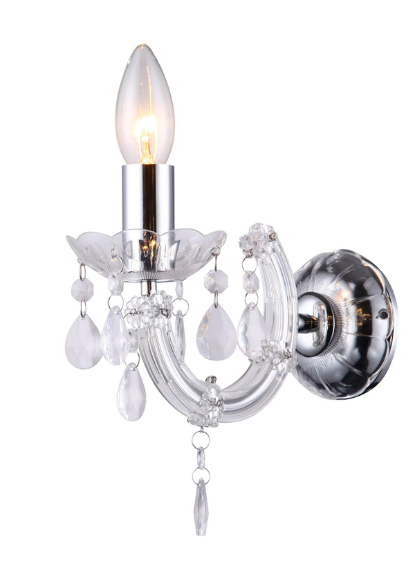 Applique Moderna Acrilico Trasparente Pendagli Gocce Lampada da Parete E14 sconto