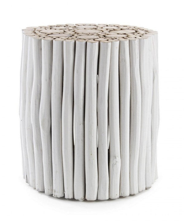 sconto Tavolino Guadalupe Bianco in Legno