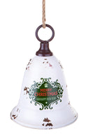 Set 12 Campana in Metallo Classica Ø15 X H20 cm Crema/Verde