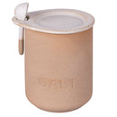 Barattolo Sale con Cucchiaino Ø10x15 cm 900 ml in Ceramica VdE Tivoli 1996 Pompei