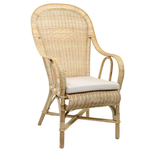 Poltrona da Giardino in Rattan 58x67H43/105cm Rosy sconto