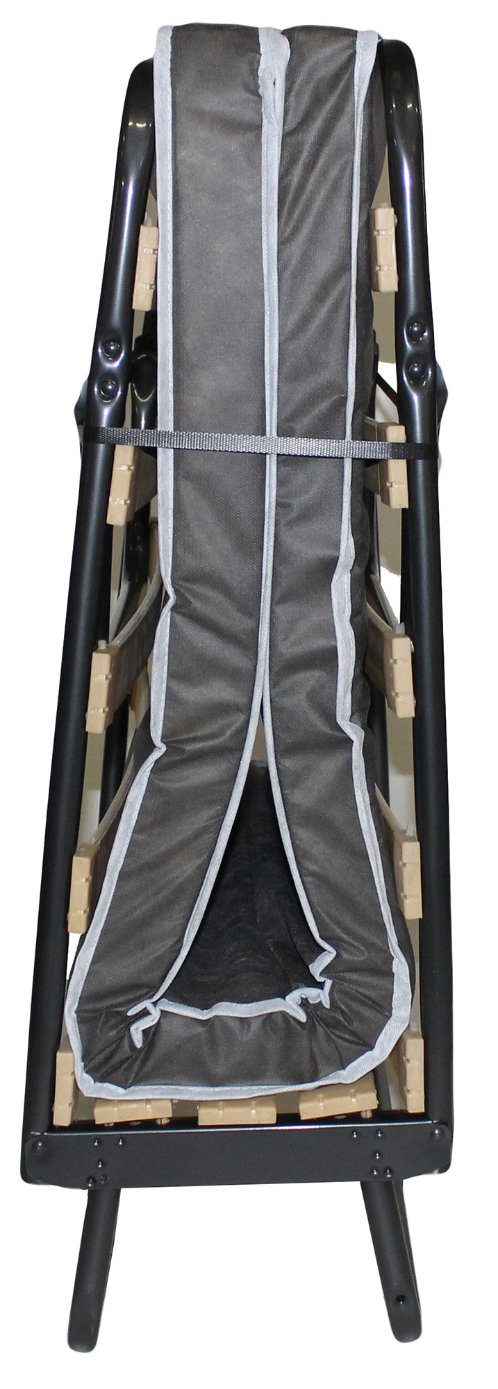 Brandina Letto Pieghevole 80x190 cm Doghe in Legno con Materasso