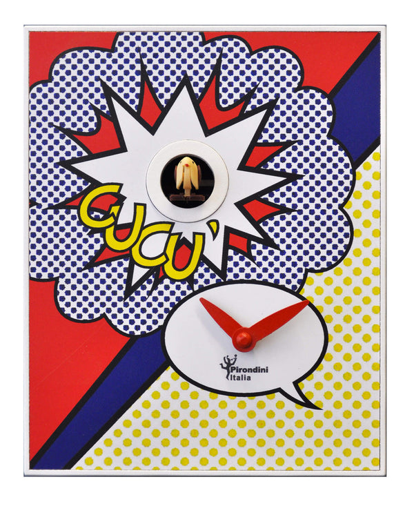 acquista Orologio a Cucù da Parete 16,5x20x10cm Pirondini Italia D'Apres Roy Lichtenstein