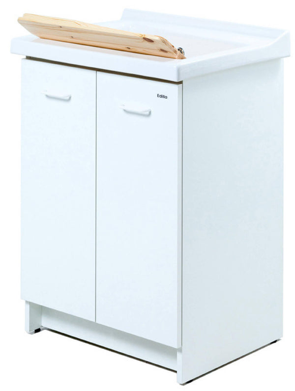 Mobile Lavatoio 83x60x87 cm 2 Ante Asse in Legno Montegrappa Acqua Edilla Bianco sconto