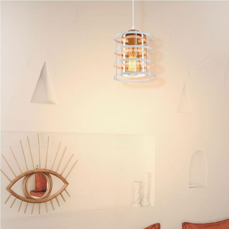 Lampada a sospensione Mira metallo bianco