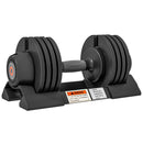 Pesi Regolabili con Porta Manubri 33x16x16 cm e Impugnatura Antiscivolo in Acciaio e ABS Nero      