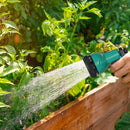 Avvolgitubo da Giardino Retrattile con Tubo dell'Acqua 30+2 m da Parete e da Manico Girevole 7 Modalità Nero      
