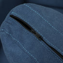 Divano 2 Posti con Cuscini Sfoderabili e Molle a S 136x75x84 cm in Velluto Blu  