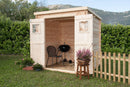 Casetta Box da Giardino Porta Utensili 200x200 cm in Legno Birba