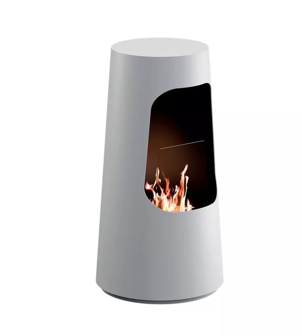 Camino a Bioetanolo da Pavimento Ø50x96 cm Dubai Bianco sconto