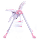 Seggiolone per Bambini 6 Altezze Trupia Yayo Rosa