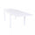 Tavolo Allungabile Hawaii 135/270x90x75 h cm in Alluminio Bianco