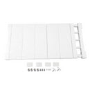 Mensola Estensibile per Armadi 35x45cm Scaffale Telescopico per Mobili Bianca