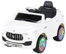 Macchina Elettrica per Bambini 12V con Licenza Maserati Levante Deluxe Bianca