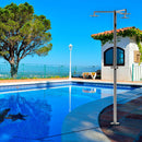 Doccia da Giardino ad Acqua Fredda in Acciaio Inox con 3 Soffioni Sined Cerbero  