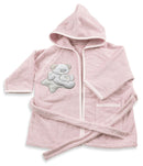 Accappatoio per Neonati 6-18 Mesi 50x30x2 cm in Spugna di Cotone Sweet Rosa