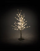Albero di Natale Luminoso 78 LED in Carta H93cm Oro
