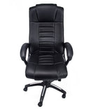 Sedia Poltrona Presidenziale da Ufficio in Similpelle Bozzini Revolution Nero