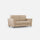Divano 2 Posti 172x85x85 cm Yasel in Tessuto Beige