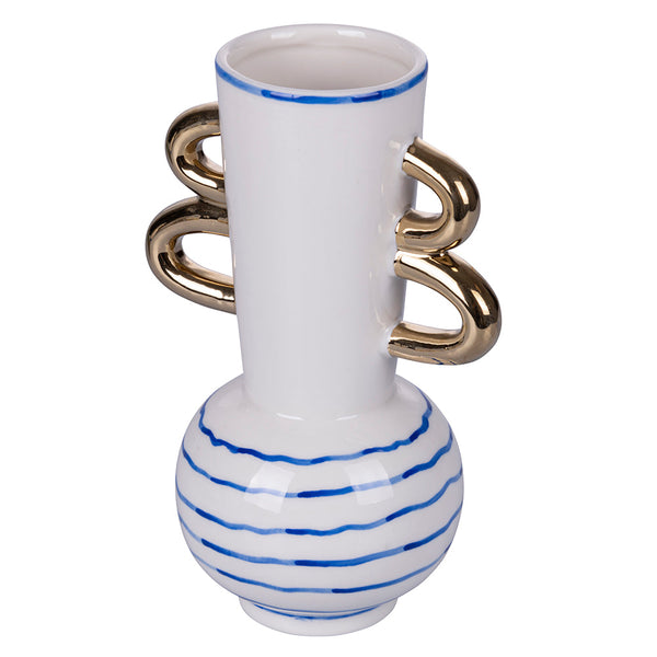 Vaso con doppio Manico 15x11,5x22,5 cm in Porcellana VdE Tivoli 1996 Egeo acquista