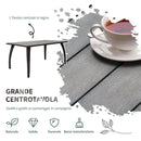 Set Tavolo e 6 Sedie da giardino in Legno e Rattan Sintetico con Cuscini Marrone 