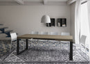 Tavolo Allungabile 140-400x90x77 cm Tecno Tortora Telaio Antracite 