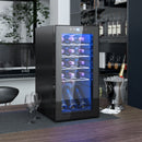 Cantinetta Vino Refrigerata per 15 Bottiglie Capacità 44L con Controllo Temperatura Nero    