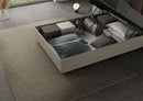 Letto 1 Piazza E Mezzo Imbottito in Similpelle Antea Large Cappuccino Varie Misure