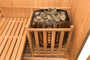 Sauna Finlandese ad Infrarossi 3/4 Posti 150x150 cm H200 in Legno di Abete Zen 3C