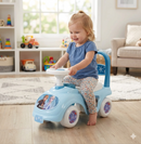 Macchina Cavalcabile per Bambini Volante Direzionabile Vano Contenitore e Telefono Disney Frozen Azzurro