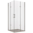 Box Doccia Angolare 2 Ante Scorrevoli a Libro in Cristallo Trasparente 6mm H195 Bonussi Lena Varie Misure