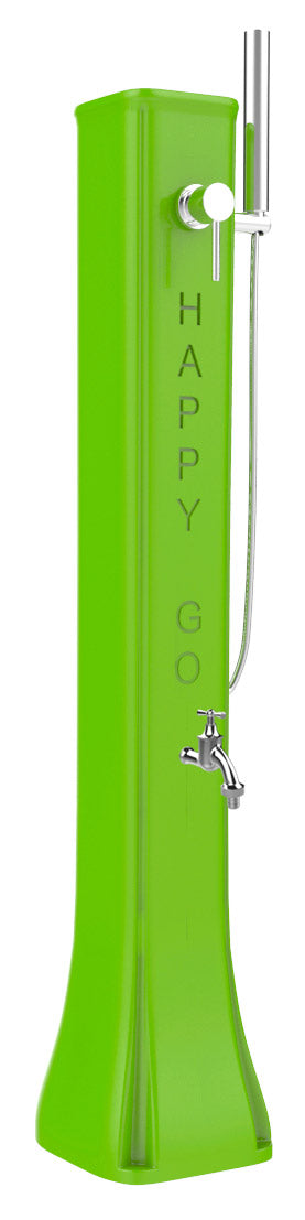 Mini Doccia Solare da Giardino Lavapiedi Miscelatore e Doccetta Mobile Arkema Happy Go Verde chiaro online