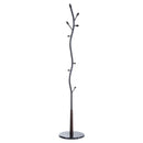 Appendiabiti da Terra Attaccapanni Modello Albero con Foglie 185 cm Nero 