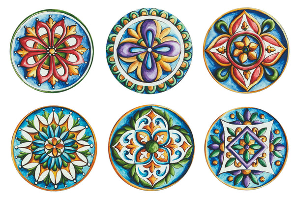 Set 6 Sottopiatti Tondi Villa d'Este Home Tivoli Maioliche acquista