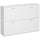 Scarpiera Salvaspazio Capacità 24 Paia in Legno Bianco 120x24x81 cm