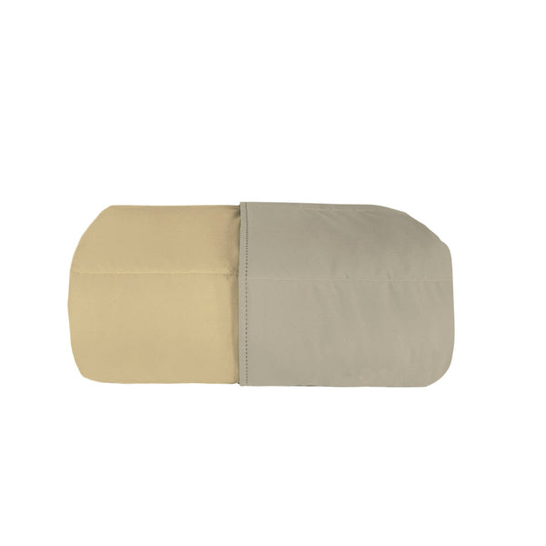 Trapuntino Double Face Estivo 100gr Tinta Unita in Microfibra Tortora/Panna Varie Misure sconto