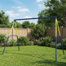 Struttura per Altalena da Giardino 260x160x178 cm con 4 Ganci in Acciaio Blu      