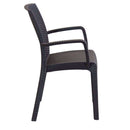 Sedia indiana 57x59x86 h cm in Wicker Marrone